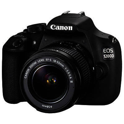 Canon EOS 1200D Digital SLR Camera with 18-55mm & 50mm Lenses, HD 1080p, 18MP, 3  LCD Screen